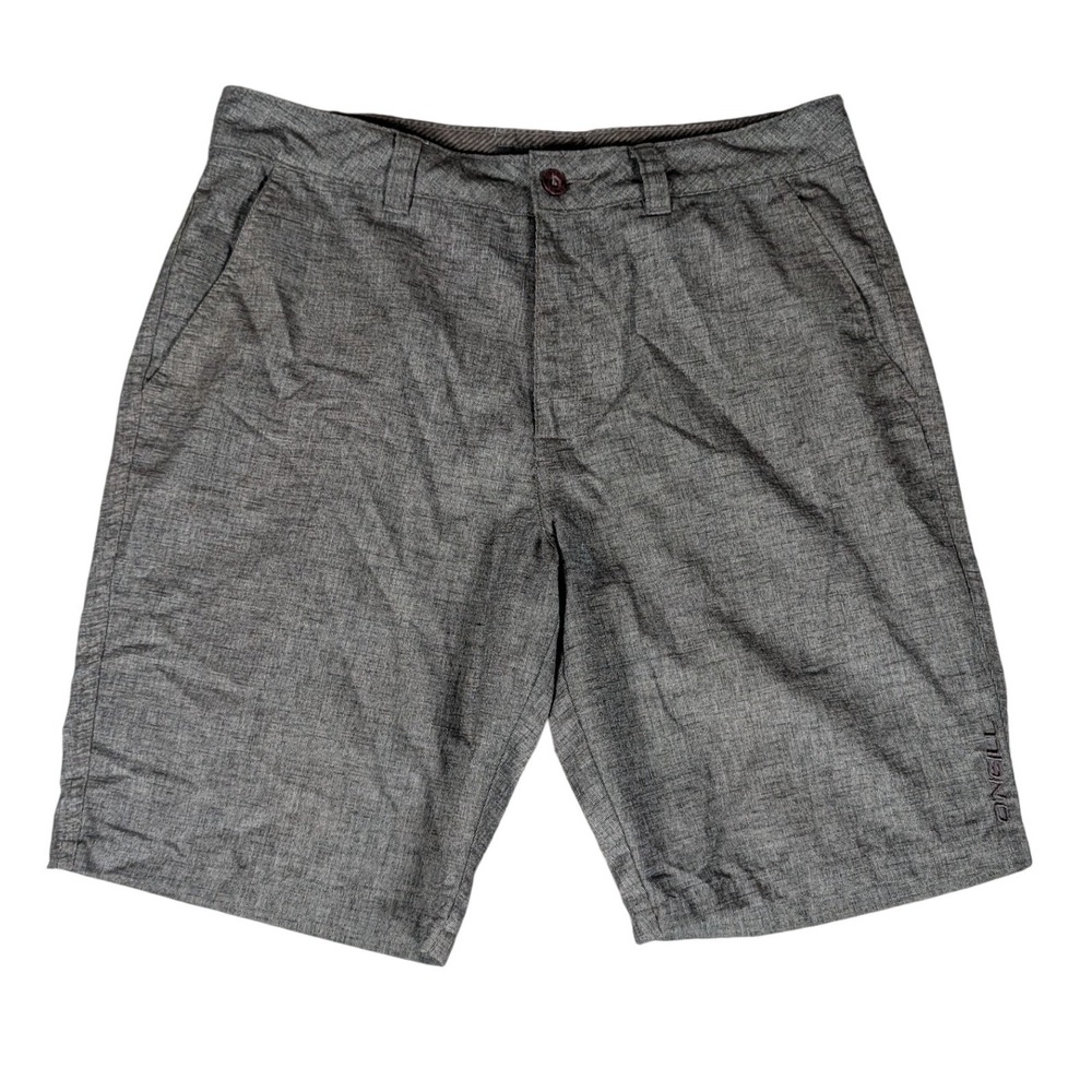 O'Neill Mens Hybrid Shorts Charcoal Grey Heathered Surf Walk Shorts 32